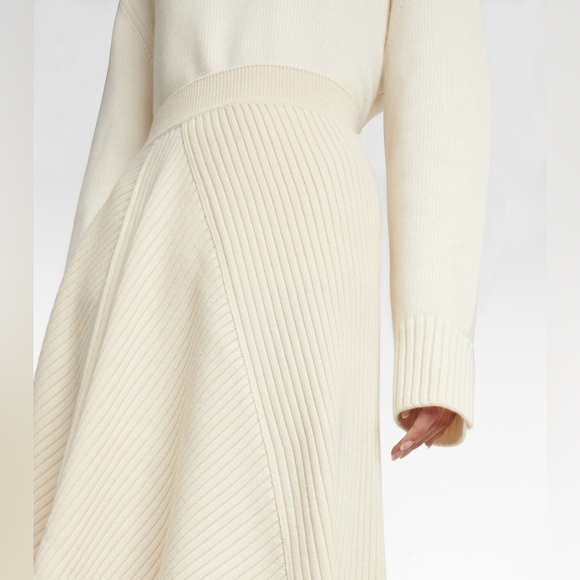 Loro Piana Cream Silk Midi Skirt, Size S - Picture 4 of 11